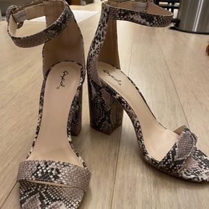 Snakeskin Heels